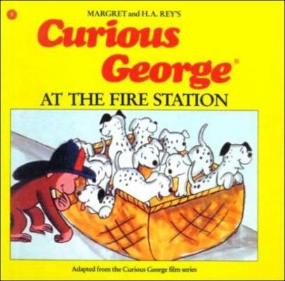 Curious George at the Fire Station 0808564188 Book Cover