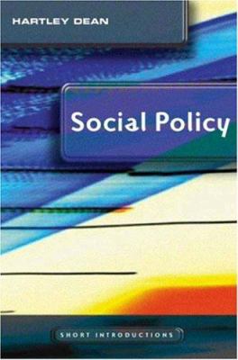 Social Policy 0745634354 Book Cover