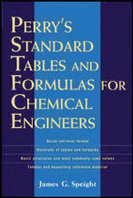 Perry's Standard Tables and Formulas for Chemic... 0071387773 Book Cover
