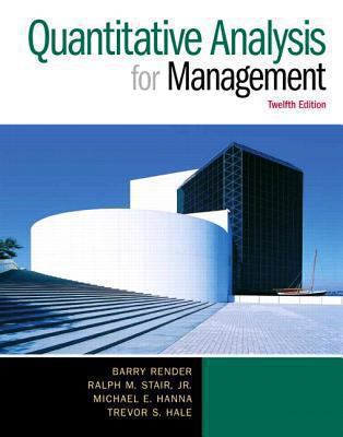Quantitative Analysis for Management (12th Edit... 0133507335 Book Cover