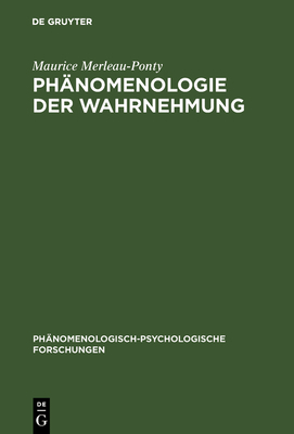 Phänomenologie Der Wahrnehmung [German] 3110068842 Book Cover