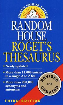 Random House Roget's Thesaurus 0345400941 Book Cover