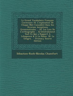 Le Grand Vocabulaire François: Contenant 10. L'... [French, Middle] 1289719985 Book Cover