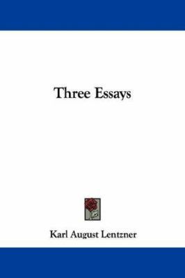 Three Essays 1432543504 Book Cover