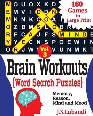 Brain Workouts(WORD SEARCH) Puzzles [Large Print] 1545537704 Book Cover