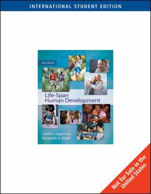 Life-Span Human Development, International Edit... 0495506184 Book Cover