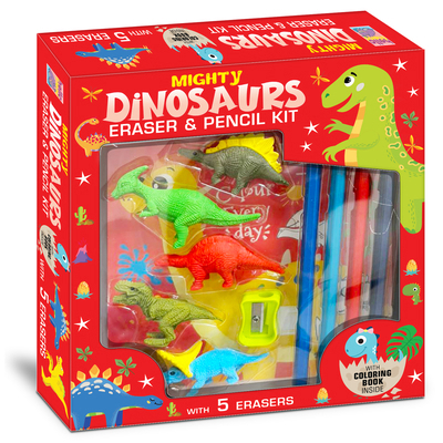 Mighty Dinosaurs Eraser & Pencil Kit 9376891287 Book Cover