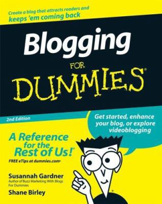 Blogging For Dummies 0470230177 Book Cover