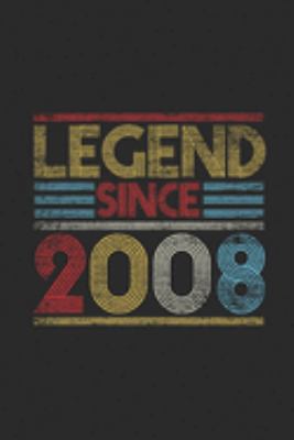 Legend Since 2008: Dotted Bullet Notebook (6 x 9 - 120 pages) Birthday Themed Notebook for Daily Journal, Diary, and Gift 1697316034 Book Cover