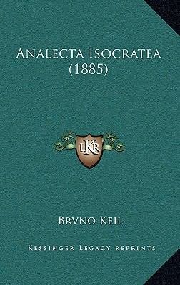 Analecta Isocratea (1885) [Latin] 1167793439 Book Cover