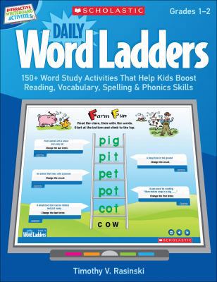 Daily Word Ladders, Grades 1-2 : 150+ Word Stud... B00QFWVV7S Book Cover