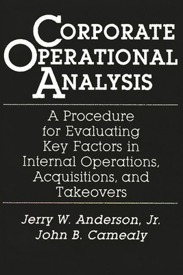 Corporate Operational Analysis: A Procedure for... 0899305350 Book Cover