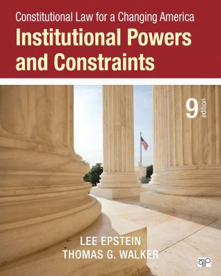 Constitutional Law for a Changing America: Inst... 1483384055 Book Cover