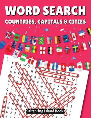 WORD SEARH countries, capitals & cities 1739033825 Book Cover