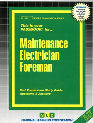 Maintenance Electrician Foreman 083731352X Book Cover