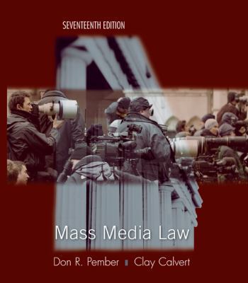 Mass Media Law B00728DBCC Book Cover