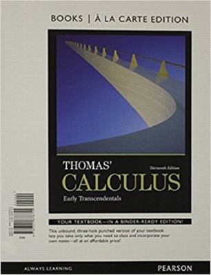 Thomas' Calculus: Early Transcendentals, Books ... 0321878752 Book Cover