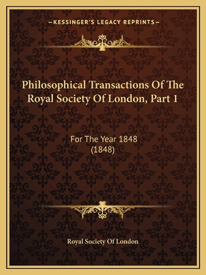 Philosophical Transactions Of The Royal Society... 1165799472 Book Cover