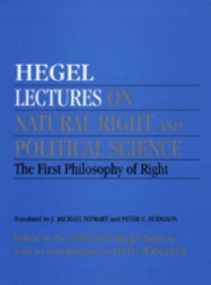 Lectures on Natural Right and Political Science... 0520201043 Book Cover