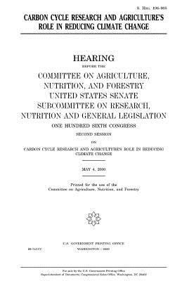Carbon cycle research and agriculture's role in... 1983519219 Book Cover