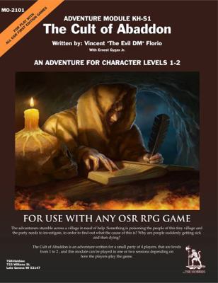 Paperback Cult of Abaddon : A OSR Module Book