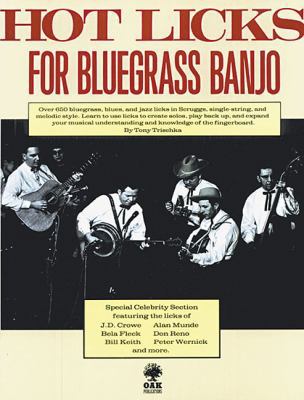 Hot Licks for Bluegrass Banjo 0825602882 Book Cover