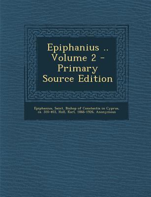 Epiphanius .. Volume 2 [German] 1294078321 Book Cover
