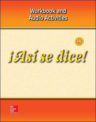 ¡así Se Dice! Level 1a, Workbook and Audio Acti... [Spanish] 0078929342 Book Cover
