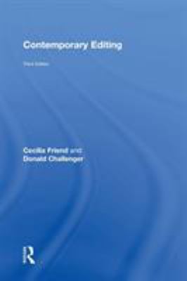 Contemporary Editing 0415892805 Book Cover