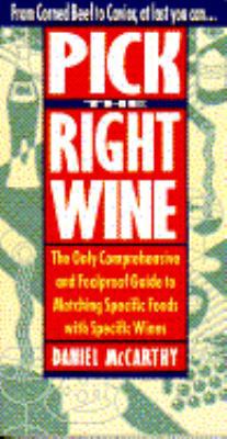 Pick the Right Wine 0385419864 Book Cover
