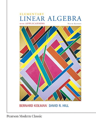 Elementary Linear Algebra with Applications (Cl... 0134718534 Book Cover