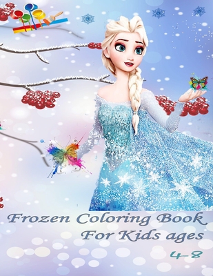 Frozen Coloring Book For Kids ages 4-8: coloring frozen queen. 50 pictures of queen for kids, 8.5×11 inch B08FKDQ18L Book Cover