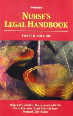 Nurse's Legal Handbook 0874349915 Book Cover