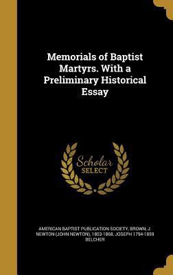 Memorials of Baptist Martyrs. With a Preliminar... 1374062308 Book Cover