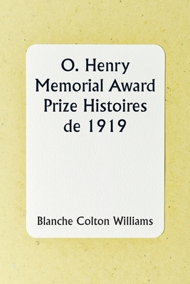 O. Henry Memorial Award Prize Stories of 1919 [French] 9357905359 Book Cover