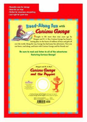 Curious George and the Puppies Book & CD [With CD] 0618800654 Book Cover