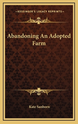 Abandoning an Adopted Farm 1163733172 Book Cover