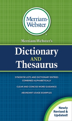 Merriam-Webster's Dictionary and Thesaurus 1663624828 Book Cover