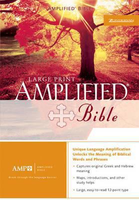 Amplified Bible Large Print, Purple Silver Gild... 0310947685 Book Cover