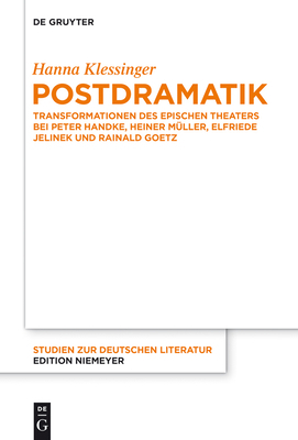 Postdramatik: Transformationen Des Epischen The... [German] 3110370026 Book Cover