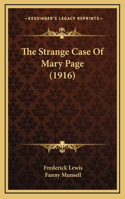 The Strange Case Of Mary Page (1916) 1165845911 Book Cover