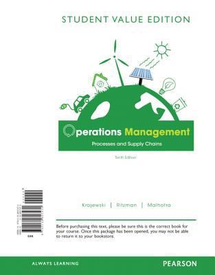 Operations Management: Processes and Supply Cha... 0132807475 Book Cover