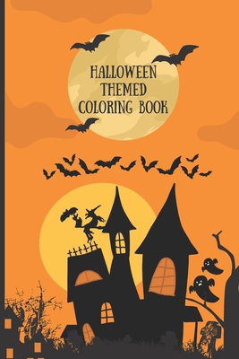Halloween themed coloring book: 30 Cute Hallowe... B0BHRGPZ17 Book Cover