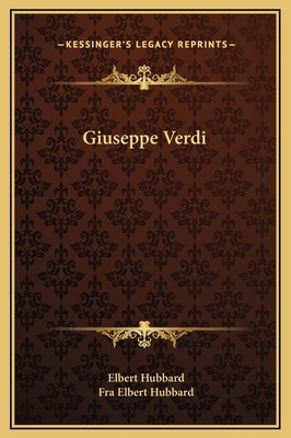 Giuseppe Verdi 1169183530 Book Cover