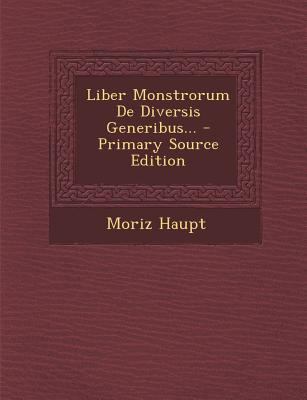 Liber Monstrorum de Diversis Generibus... [Latin] 1294677209 Book Cover