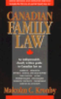 Canadian Family Law 0773757961 Book Cover