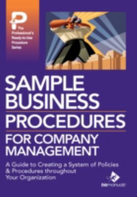 Sample Business Procedures for Company Management 1931591385 Book Cover