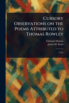 Cursory Observations on the Poems Attributed to... 1023270110 Book Cover