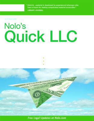 Nolo's Quick LLC: All You Need to Know about Li... 141332102X Book Cover