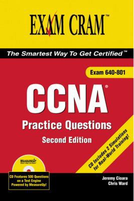 CCNA Practice Questions Exam Cram 0789735296 Book Cover
